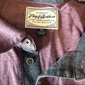 Flag & Anthem Men's Burgundy and Gray Polo Shirt